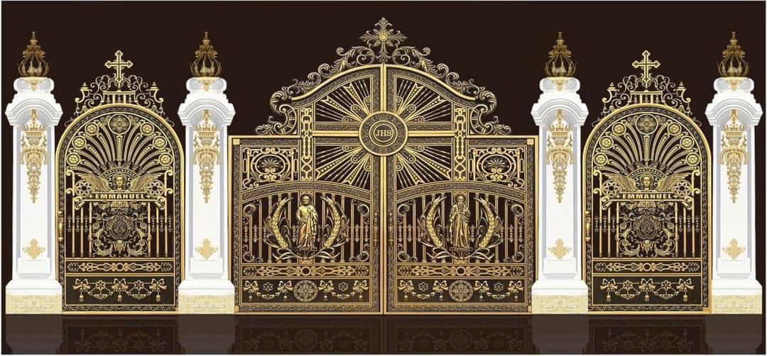 Cổng nhà bằng cổng nhôm đúc